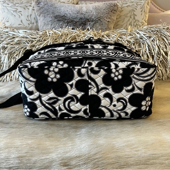 VERA BRADLEY Night & Day 2010 Metropolitan Computer Bag Weekender Black White - Picture 11 of 16